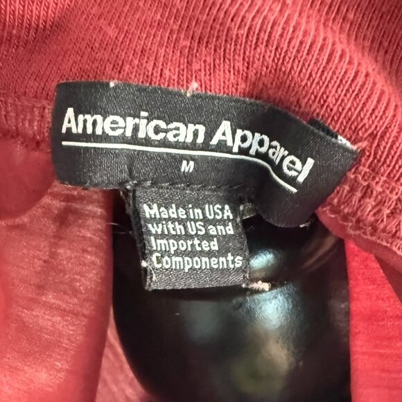 American Apparel • Amelia Red Sateen Crop Bomber Jacket • Size M - Picture 10 of 12
